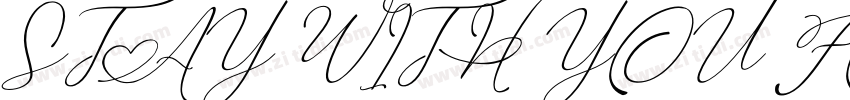 STAY WITH YOU FOR A字体转换